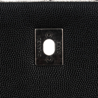 Chanel Caviar Lizard Quilted Small Coco Handle Flap Black 6 of 8