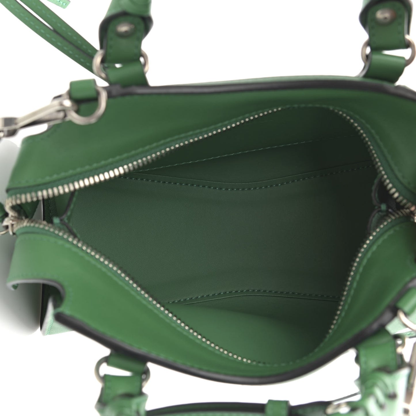 Smooth Calfskin Neo Classic Silver Hardware Mini City Grass Green