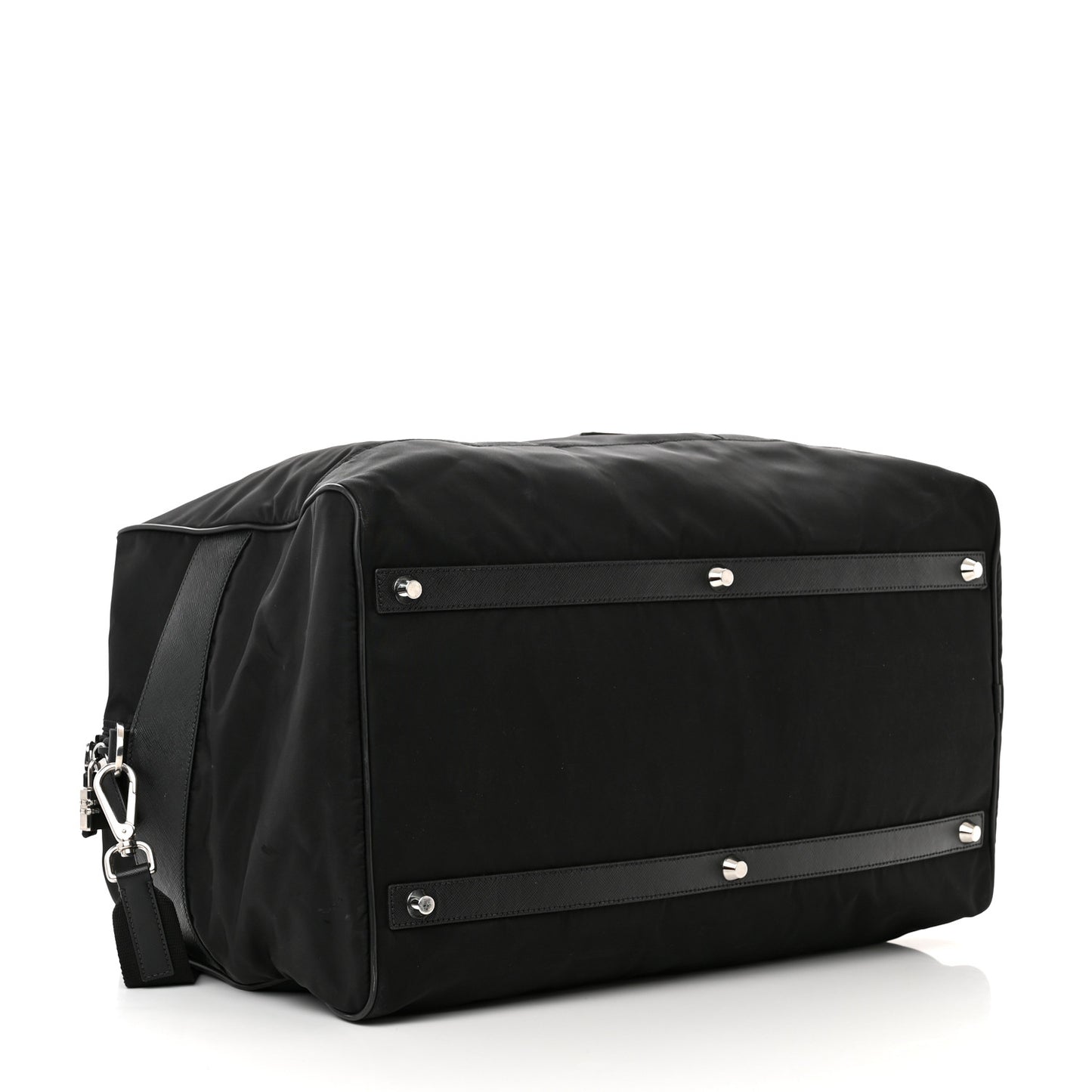 Tessuto Nylon Saffiano Carry On Travel Bag Black