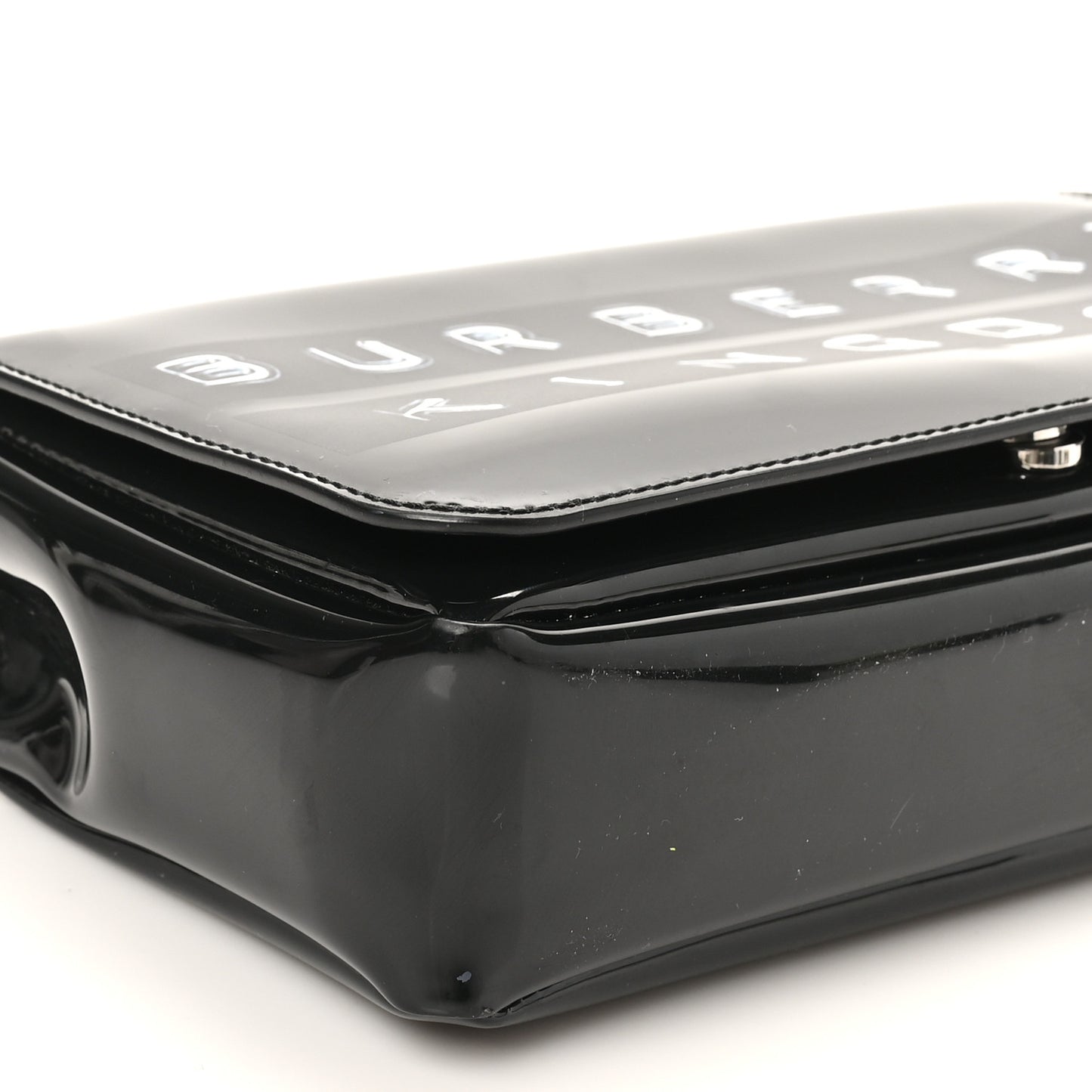 Patent Kingdom Flap Crossbody Black