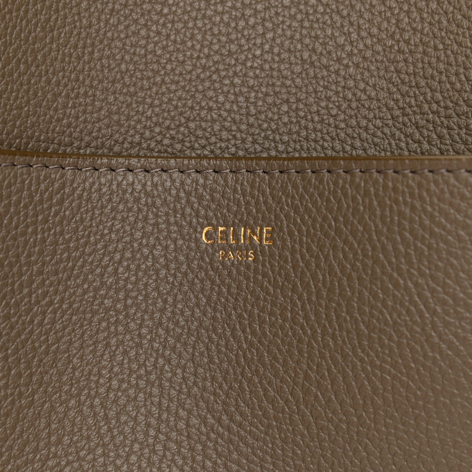Celine Soft Grained Calfskin Sangle Bucket Bag Taupe 6 of 10