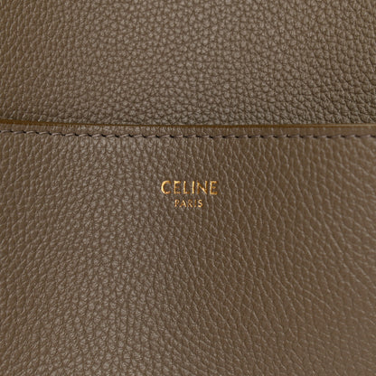 Celine Soft Grained Calfskin Sangle Bucket Bag Taupe 6 of 10