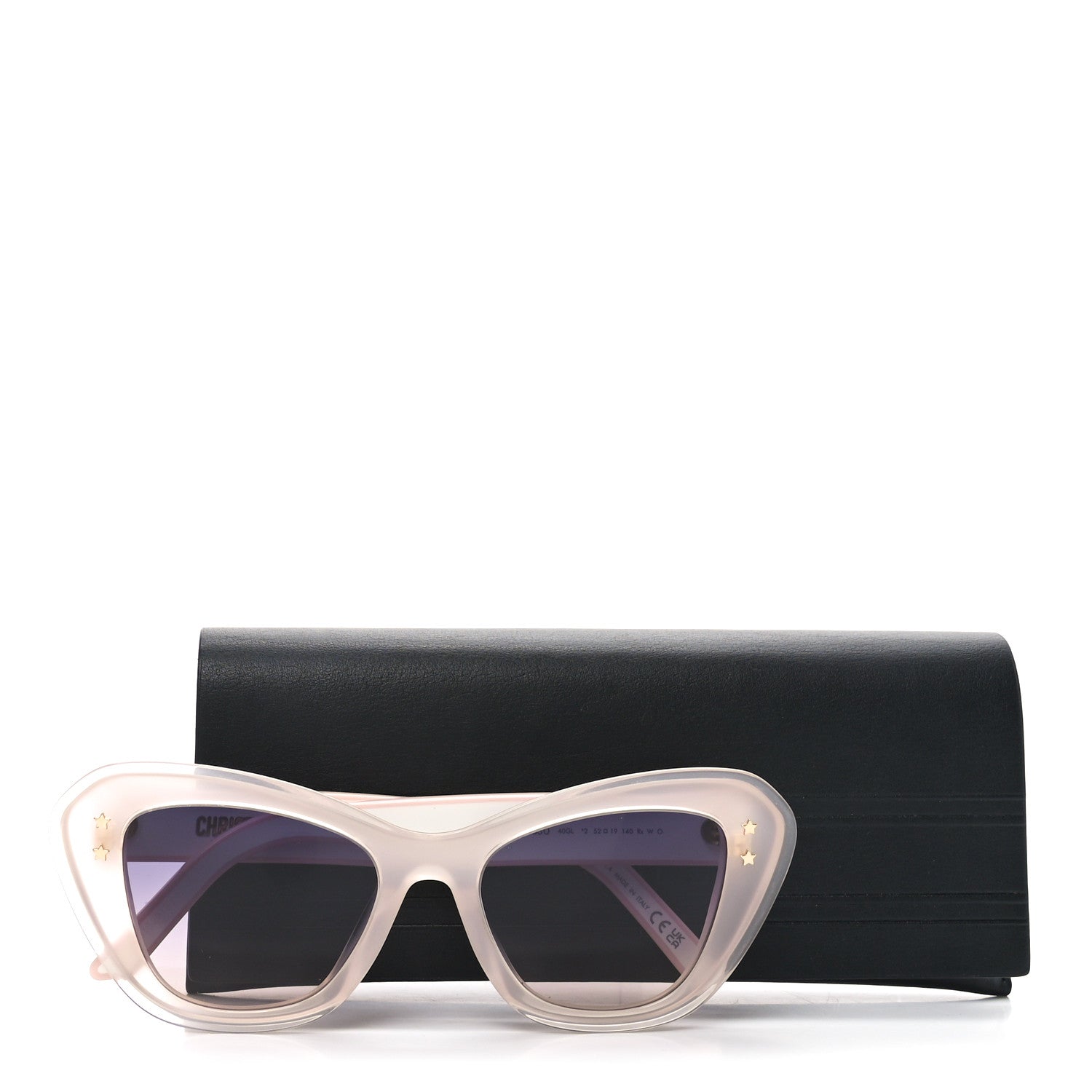 Christian Dior Diorpacific B3U Cat Eye Sunglasses White Pink