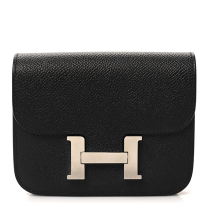 Hermes Epsom Constance Slim Wallet Black 1 of 12