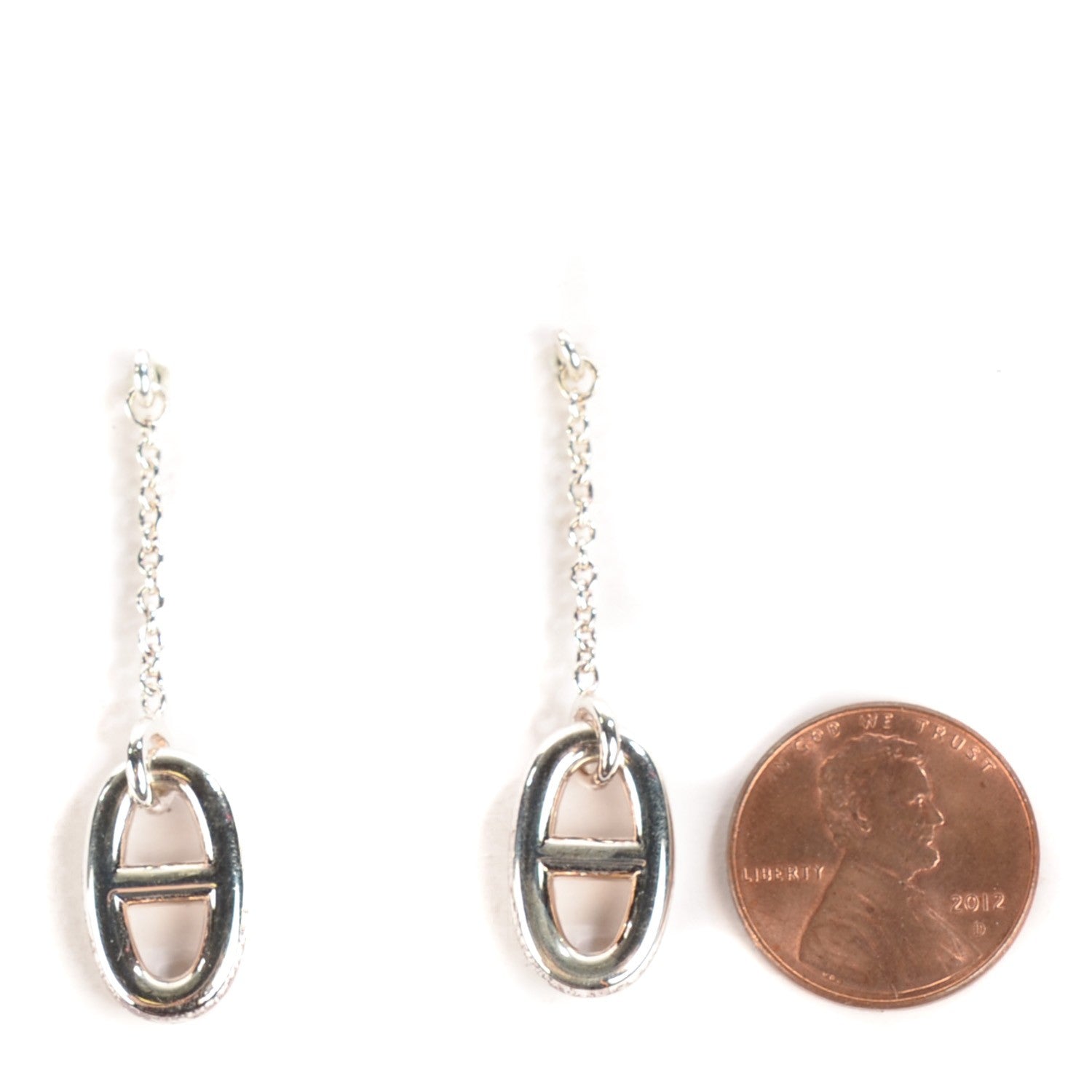 Hermes Sterling Silver Farandole Drop Earrings 2 of 6