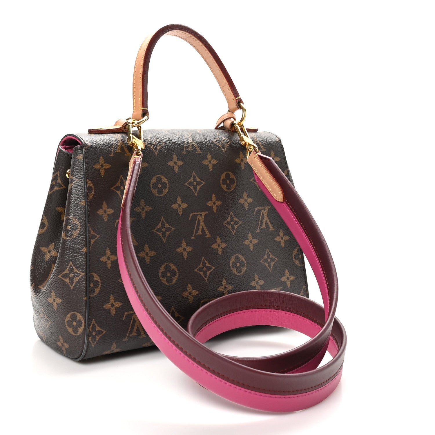 Louis Vuitton Monogram Cluny BB Bordeaux Fuchsia 3 of 9