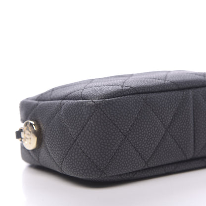 Chanel Iridescent Caviar Quilted Mini Coco Tassel Camera Case Black 7 of 9