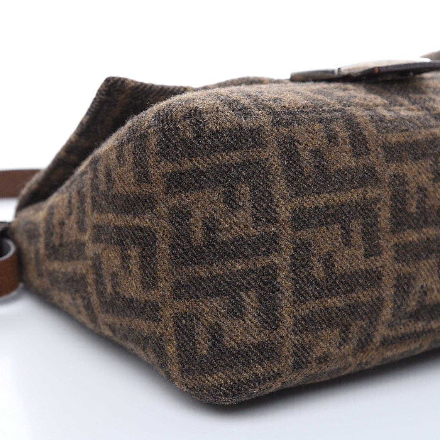 Fendi Wool Zucca Mama Baguette Tobacco 7 of 11