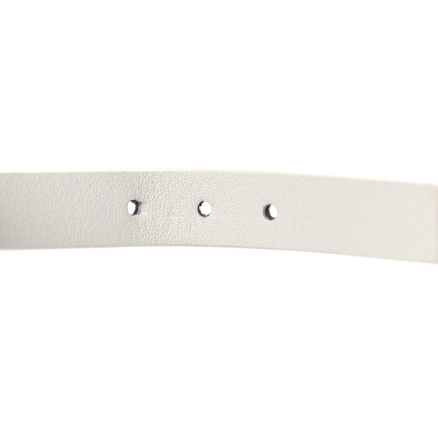 Calfskin Bee Double Bracelet White