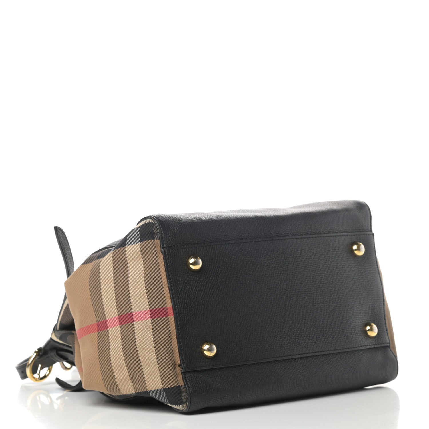 Burberry Grainy Calfskin House Check Small Canterbury Black 4 of 18