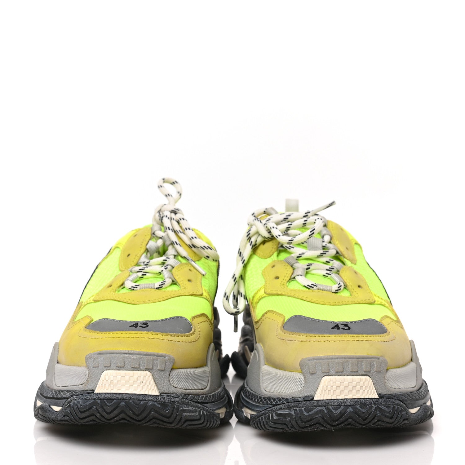 Balenciaga Fabric Mesh Mens Triple S Sneakers 43 Jaune Fluo 2 of 6
