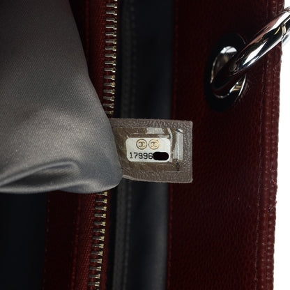 Chanel Caviar Quilted XL Grand Shopping Tote GST Dark Burgundy 7 of 7