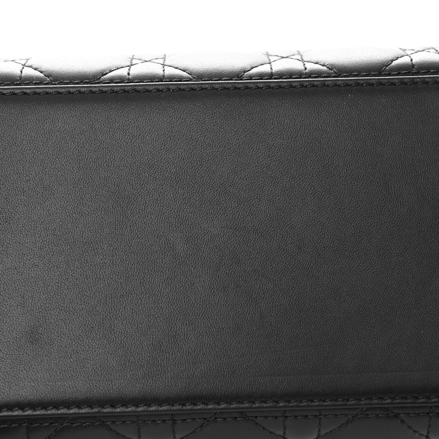 Christian Dior Lambskin Cannage Medium Lady Dior Black 13 of 15