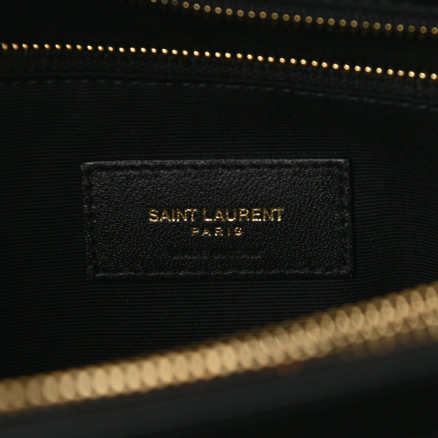 Saint Laurent Calfskin Y Quilted Monogram Large Loulou Chain Satchel Black 6 of 9