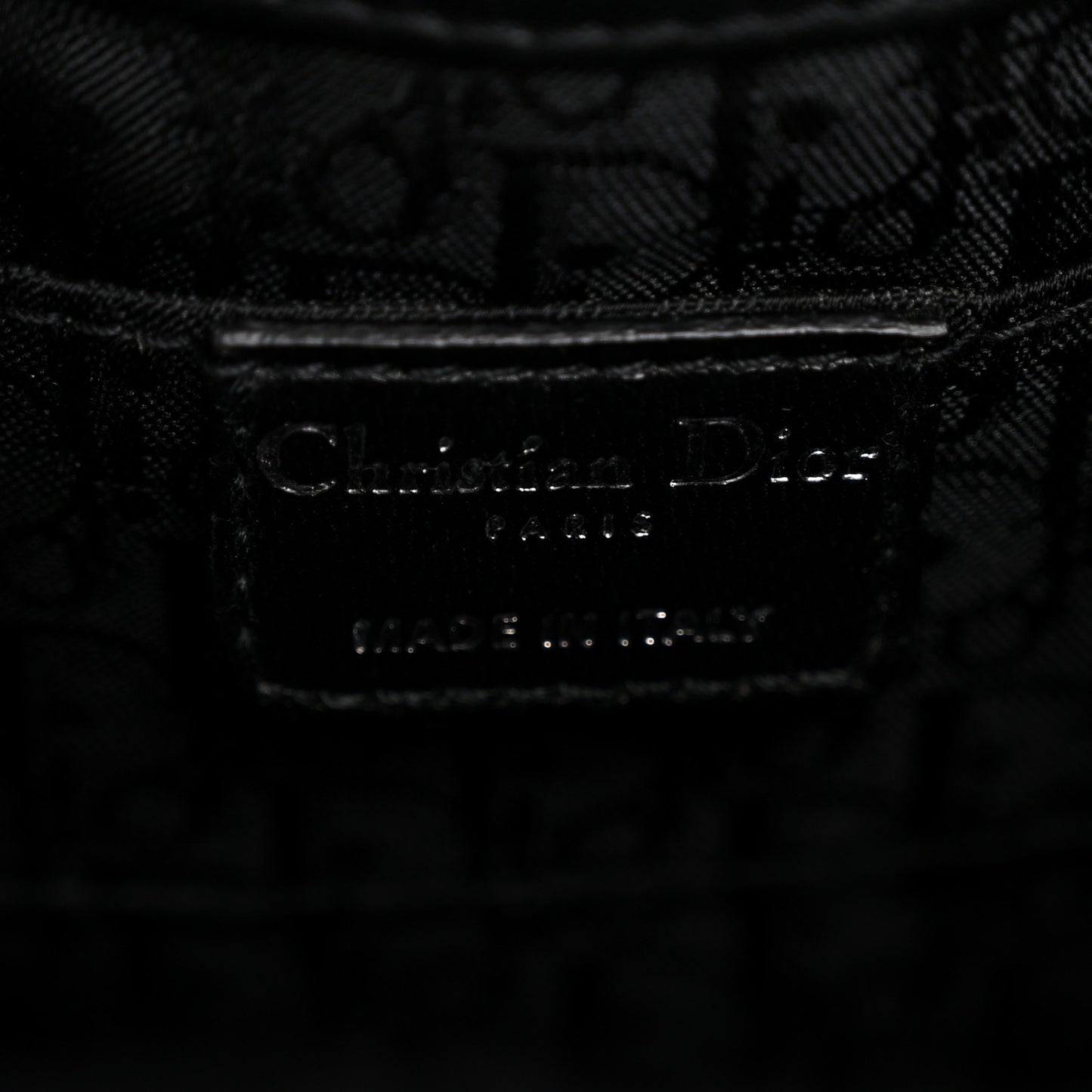 Pony Hair Cannage Drawstring Bag Black