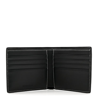 Burberry Charcoal Check Calfskin Bi-Fold Wallet Dark Birch Brown 5 of 7