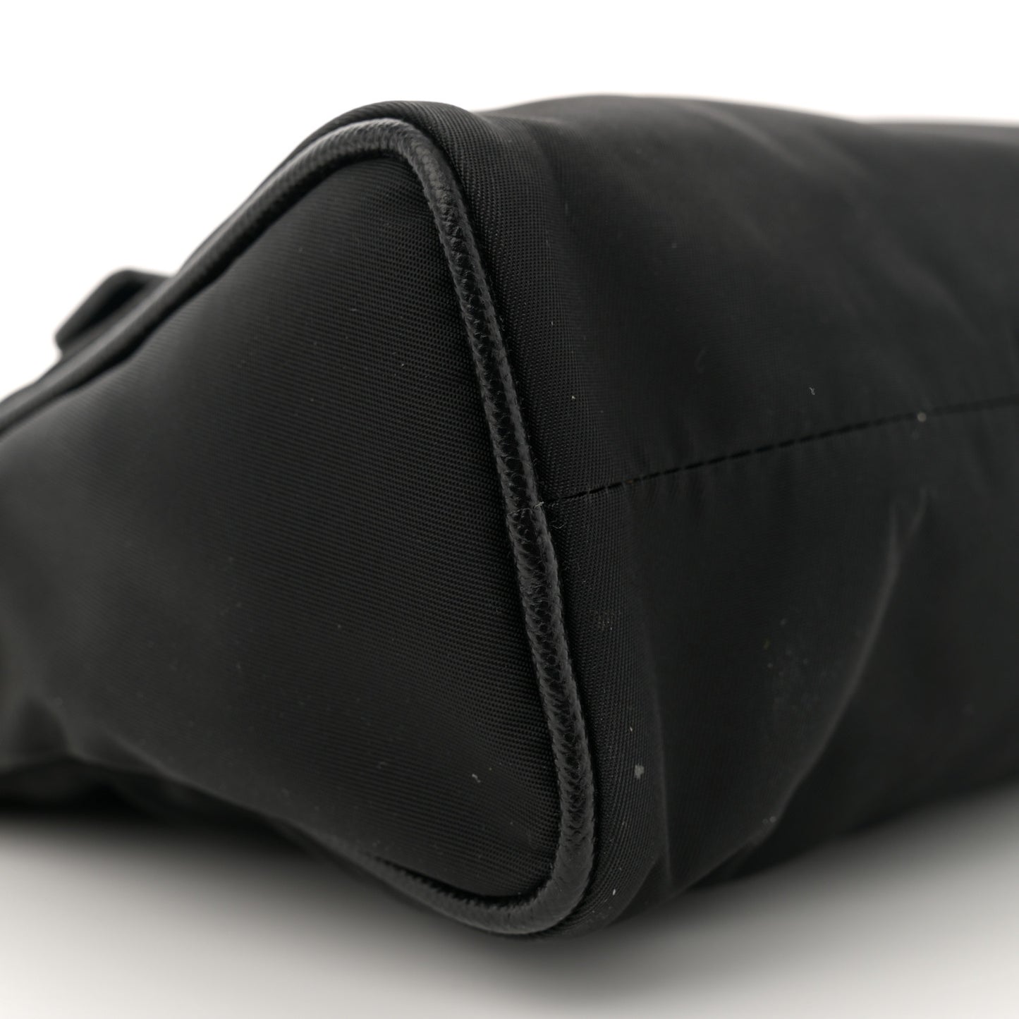 Tessuto Nylon Saffiano Shoulder Bag Black