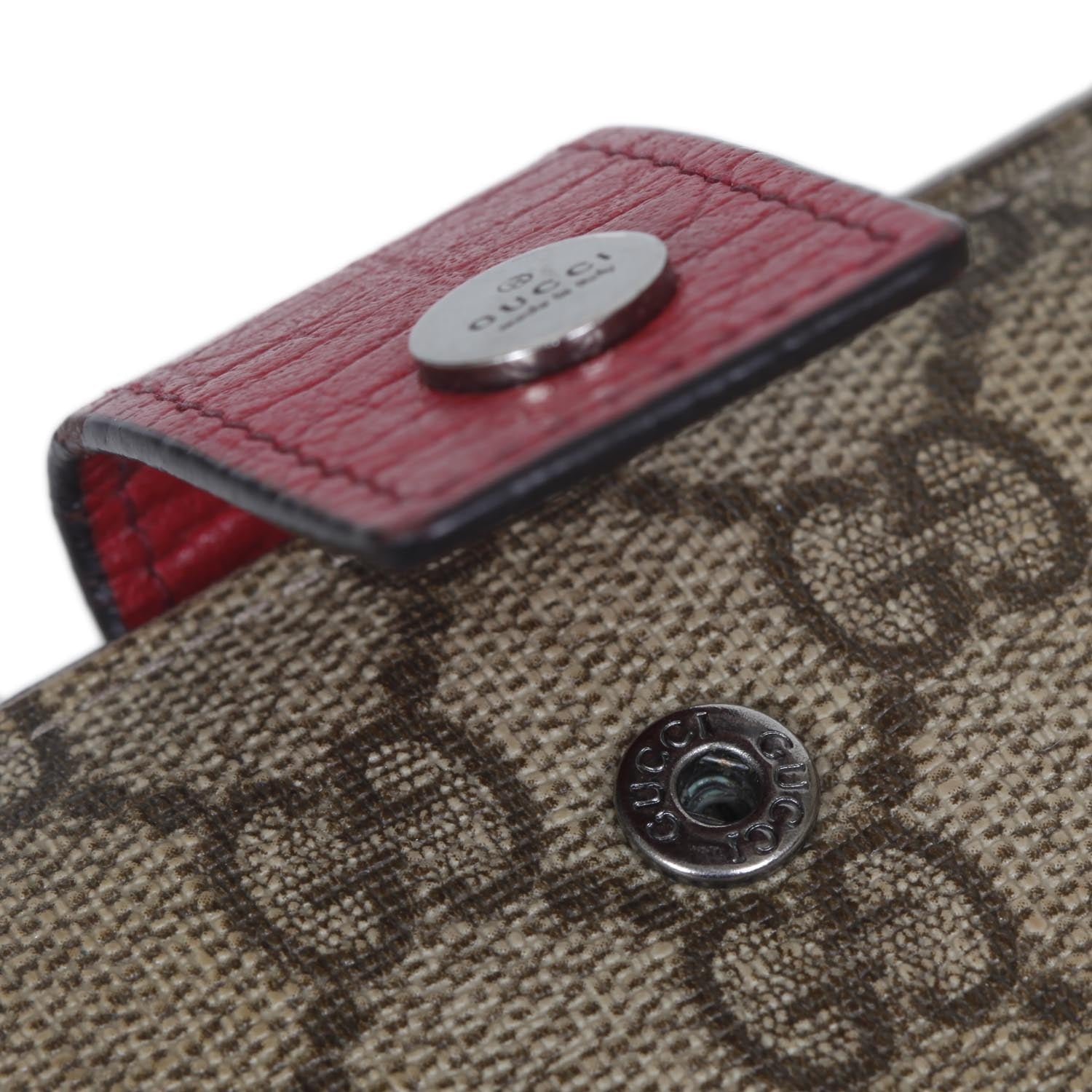 Gucci GG Plus Monogram Ladies GG Continental Wallet Red 9 of 13