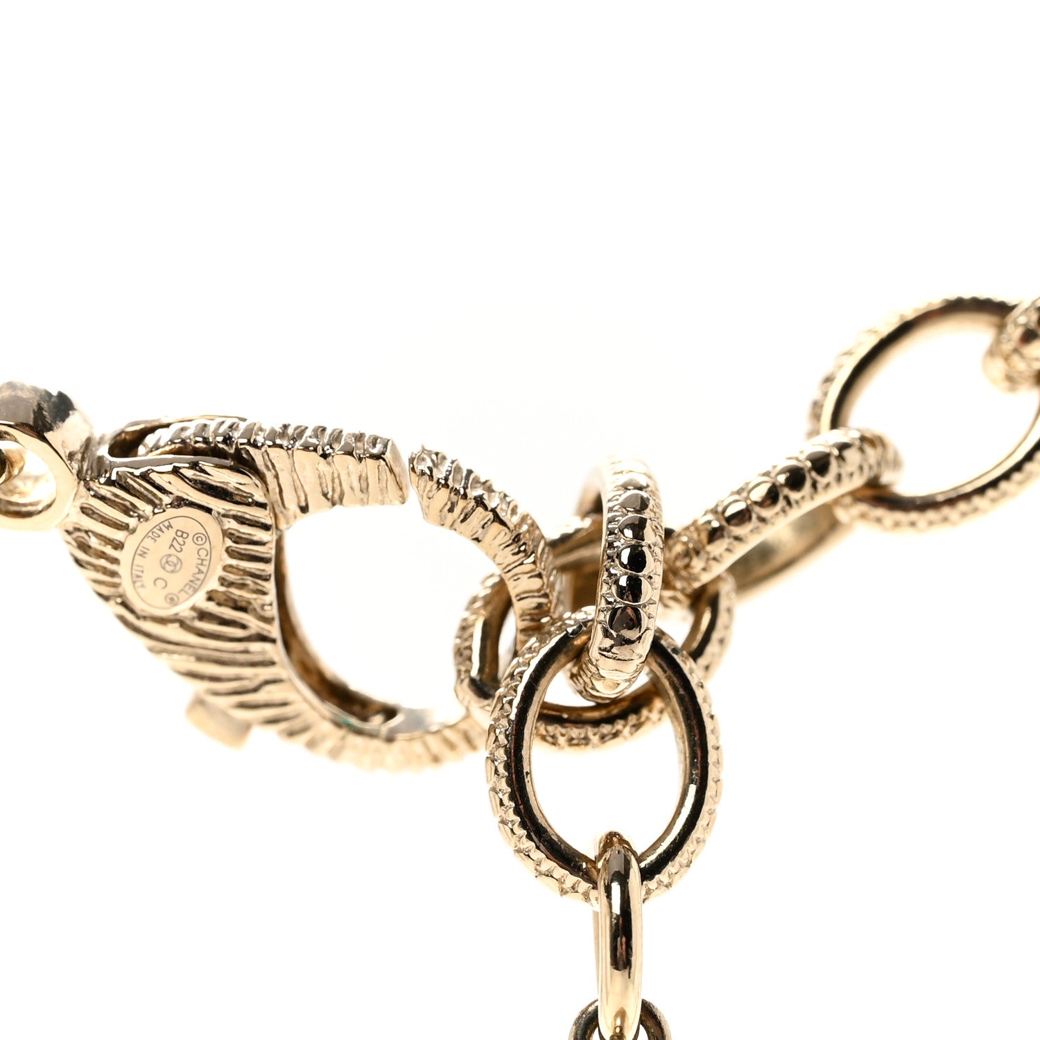 Chanel Pearl Crystal CC Choker Necklace Gold 6 of 7