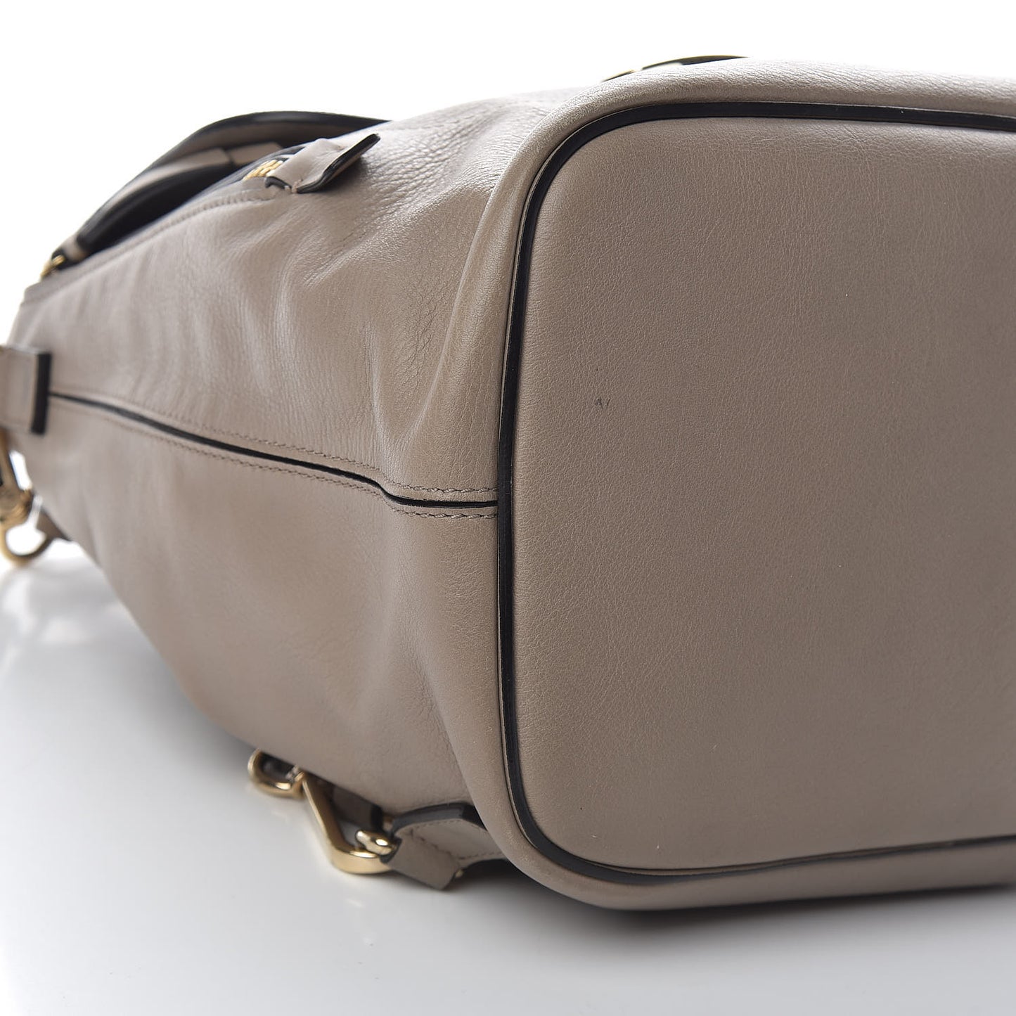 Suede Calfskin Medium Faye Backpack Motty Grey