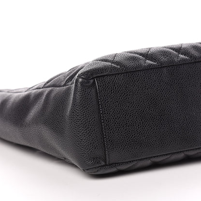 Chanel Caviar Quilted Petit Shopping Tote PST Black 5 of 10