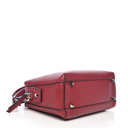 MCM Grained Calfskin Small Ella Boston Burgundy 4 of 14