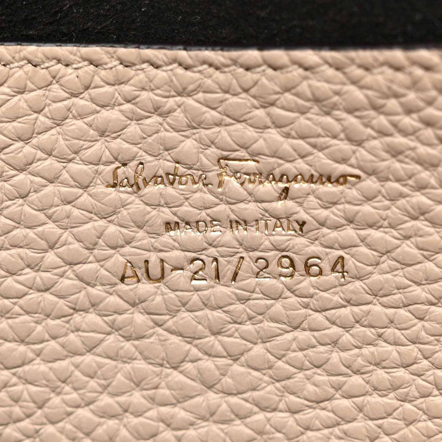 Salvatore Ferragamo Tumbled Calfskin Gancini Mini Bag Beige 6 of 9