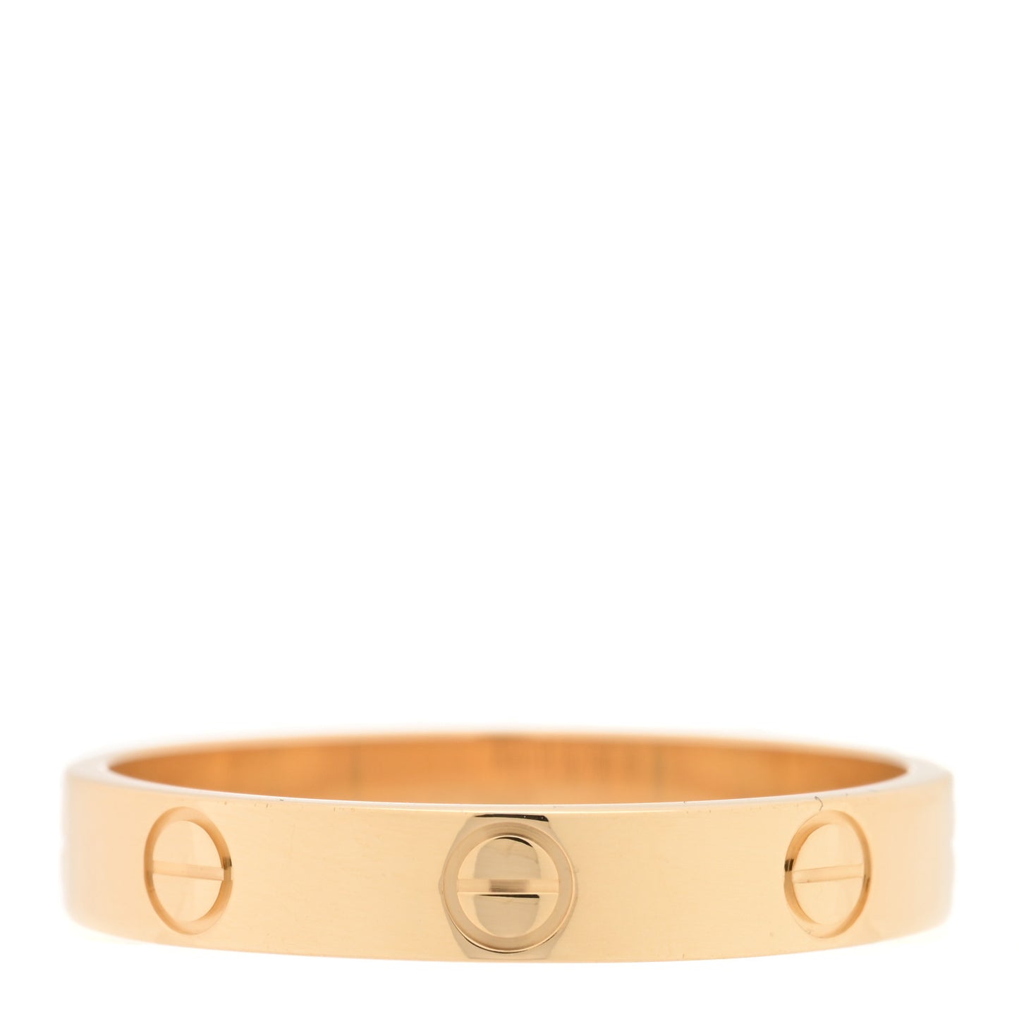 18K Yellow Gold 3.5mm LOVE Wedding Band Ring 58 8.25