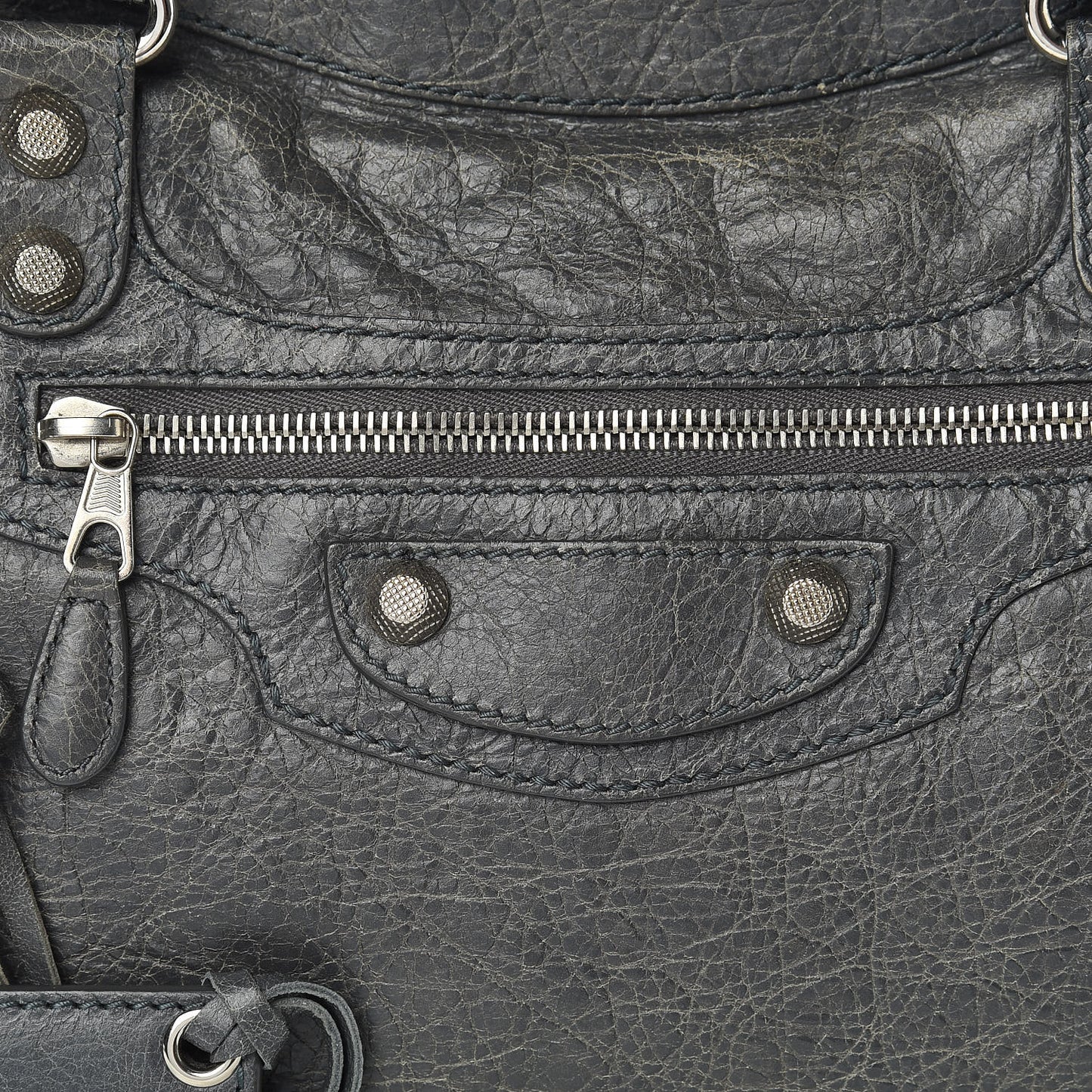 Agneau Giant 12 Silver Hardware City Gris Tarmac