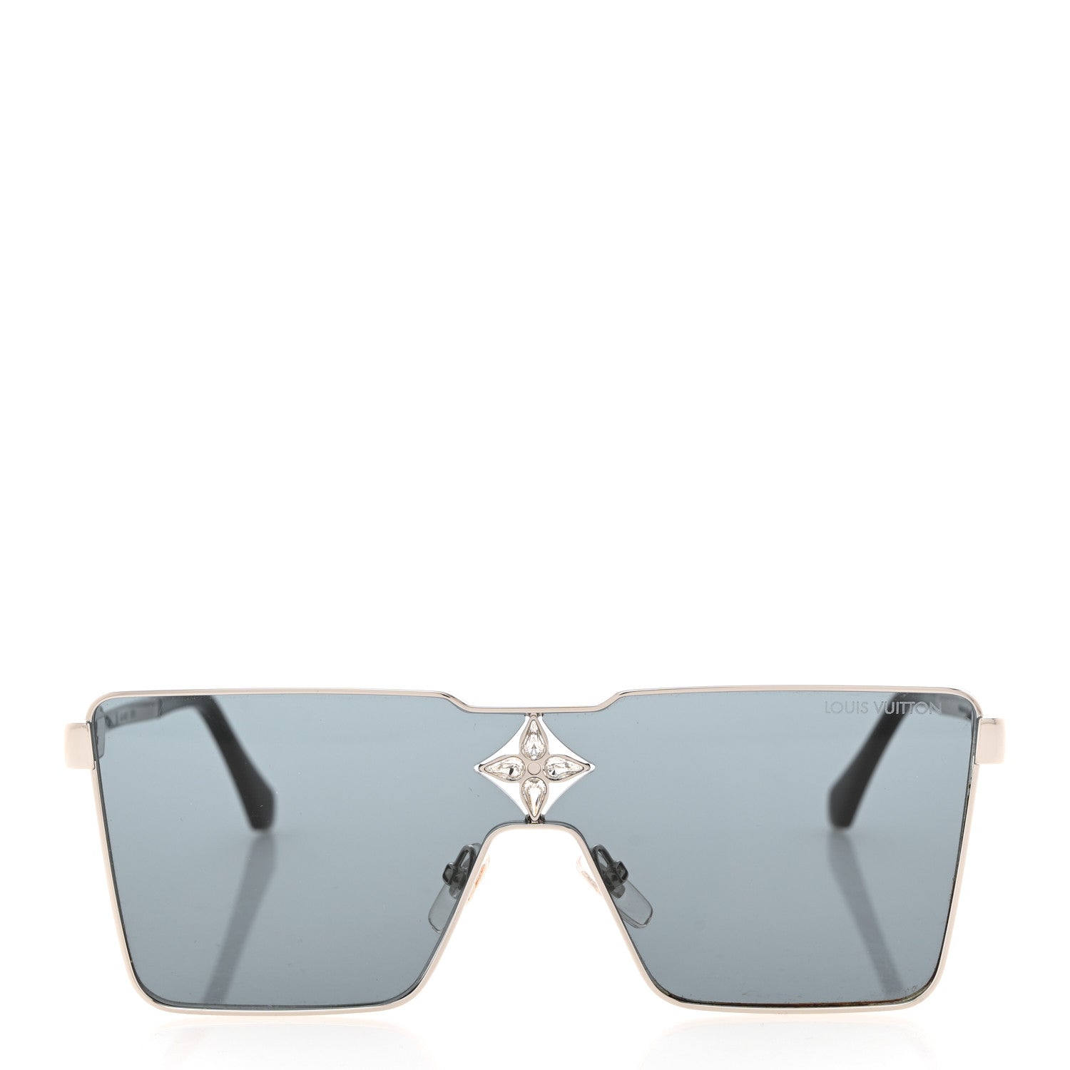 Louis Vuitton Acetate Swarovski Crystal Cyclone Sunglasses Z1899U Black 2 of 7