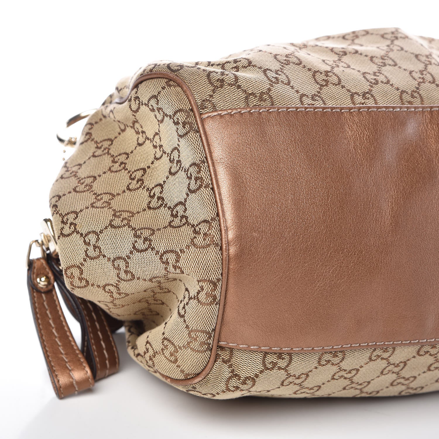 Gucci Monogram Medium Sukey Boston Bronze 8 of 10