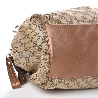 Gucci Monogram Medium Sukey Boston Bronze 8 of 10