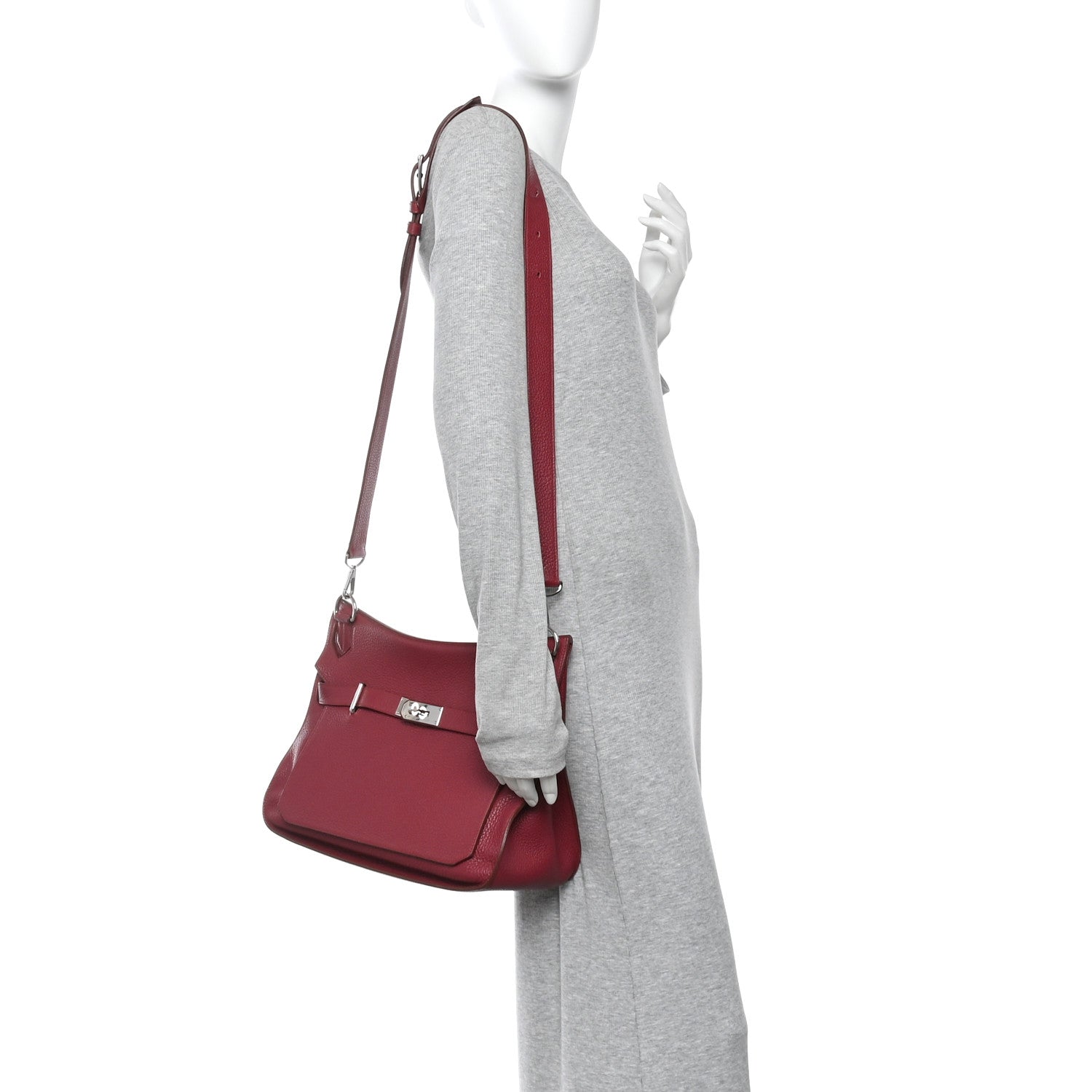 Hermes Taurillon Clemence Jypsiere 34 Rubis 2 of 10