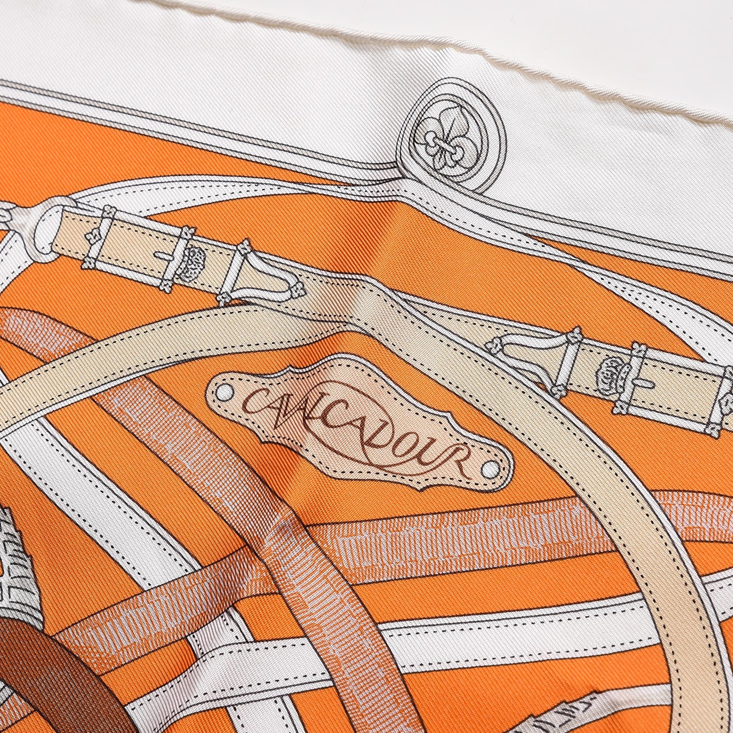 Hermes Silk Cavalcadour Pocket Square 4 of 7