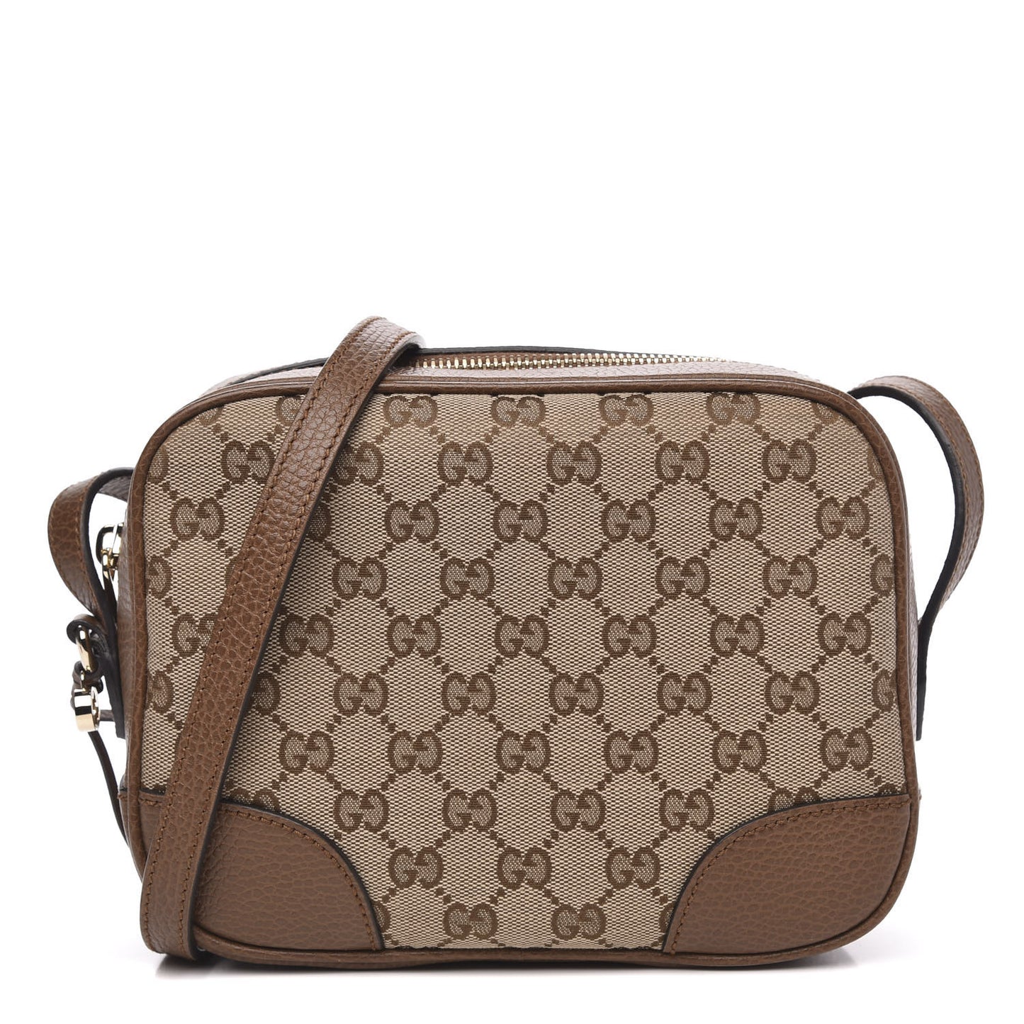 Monogram Mini Bree Messenger Bag Beige Tabacco