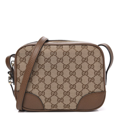 Gucci Monogram Mini Bree Messenger Bag Beige Tabacco 1 of 10