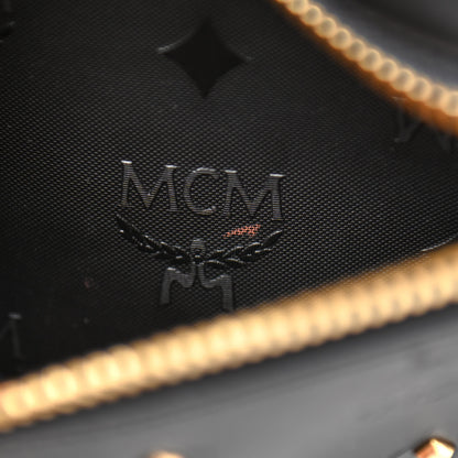 MCM Coated Canvas Medium Studded Backpack Black 11 of 12