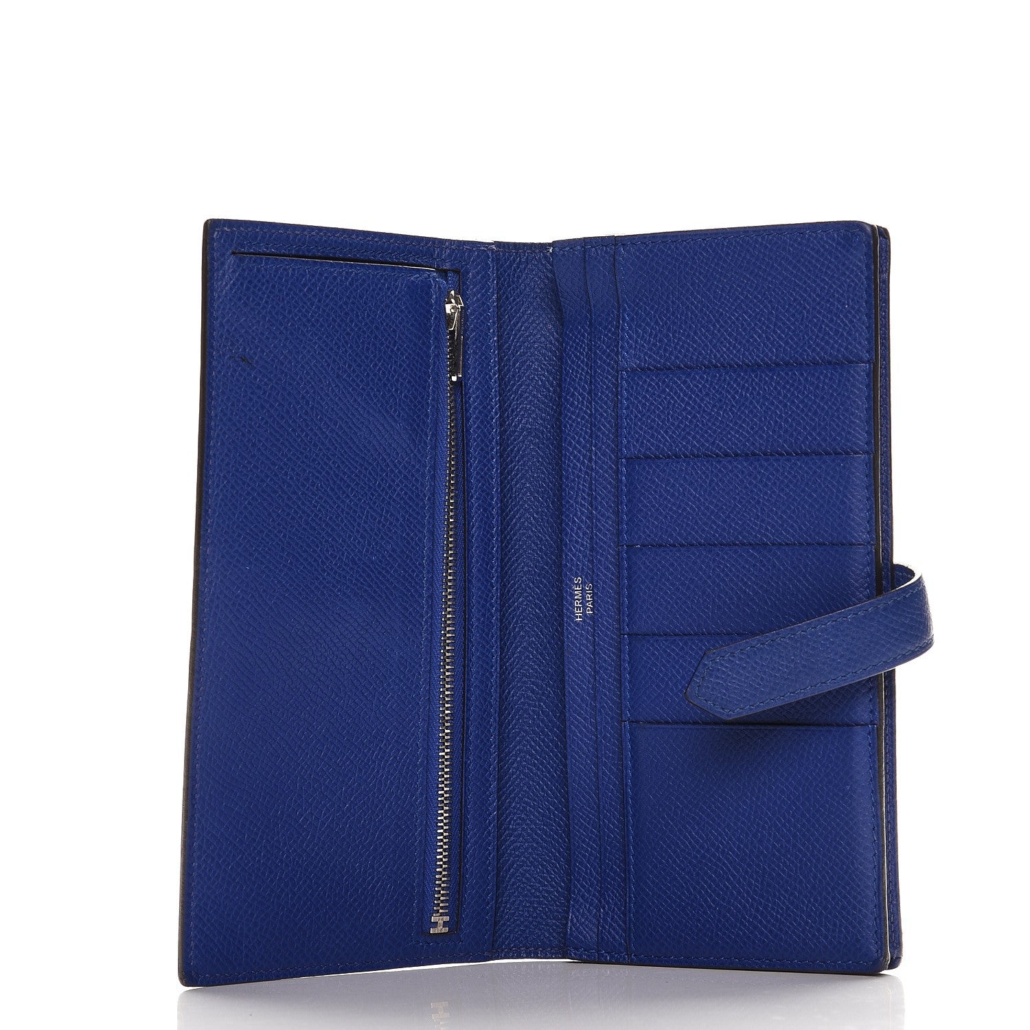 Hermes Epsom Bearn Gusset Wallet Bleu Saphir 5 of 7