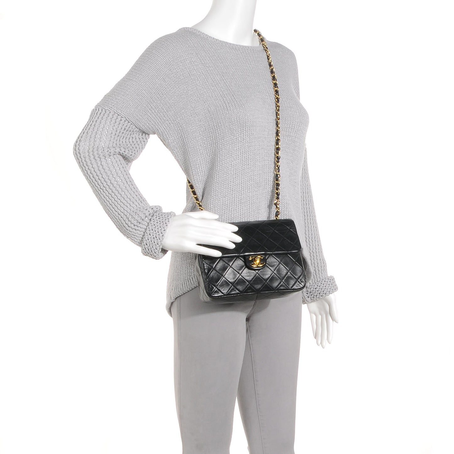 Lambskin Mini Flap Black