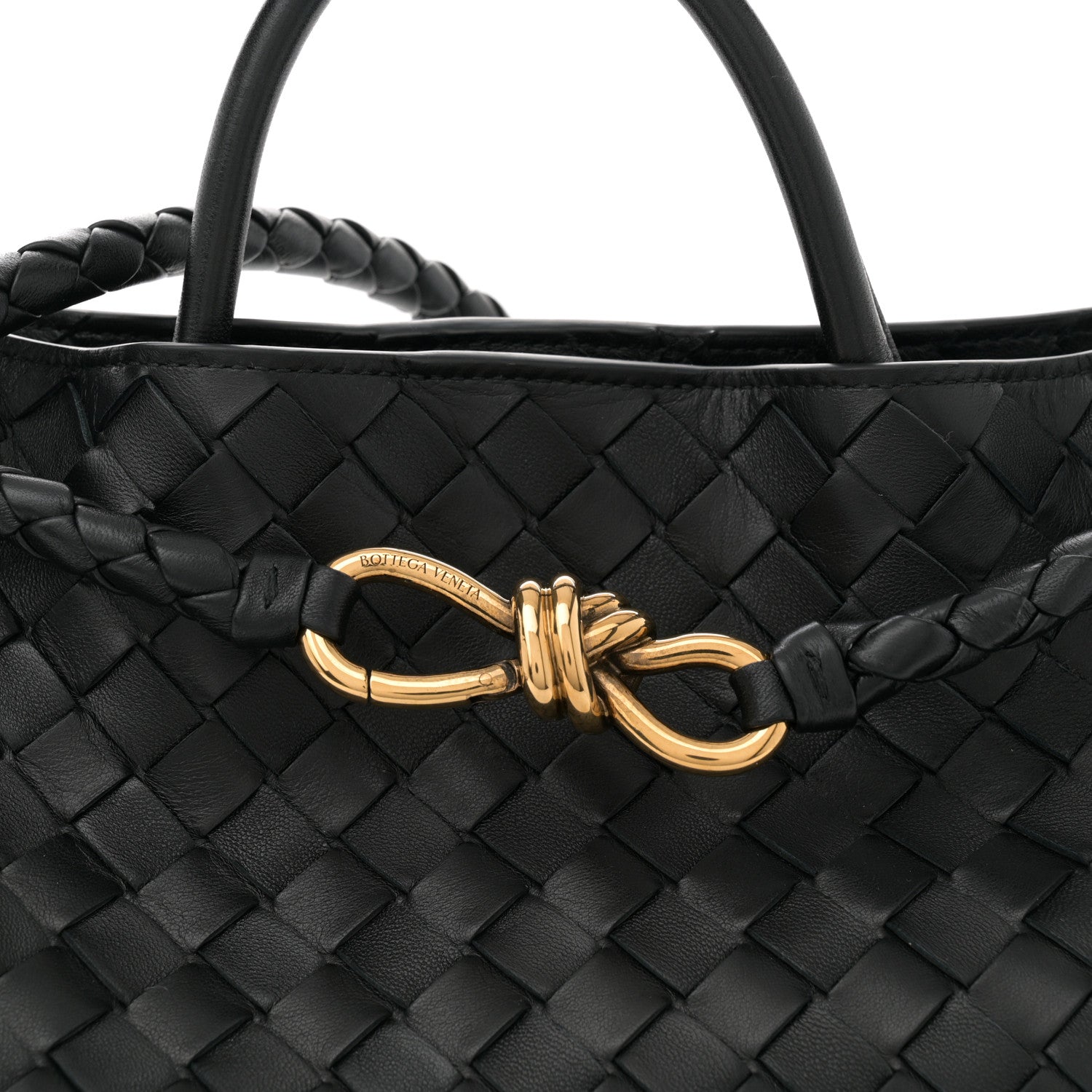 Bottega Veneta Nappa Intrecciato Medium Andiamo Shoulder Bag Black 7 of 9
