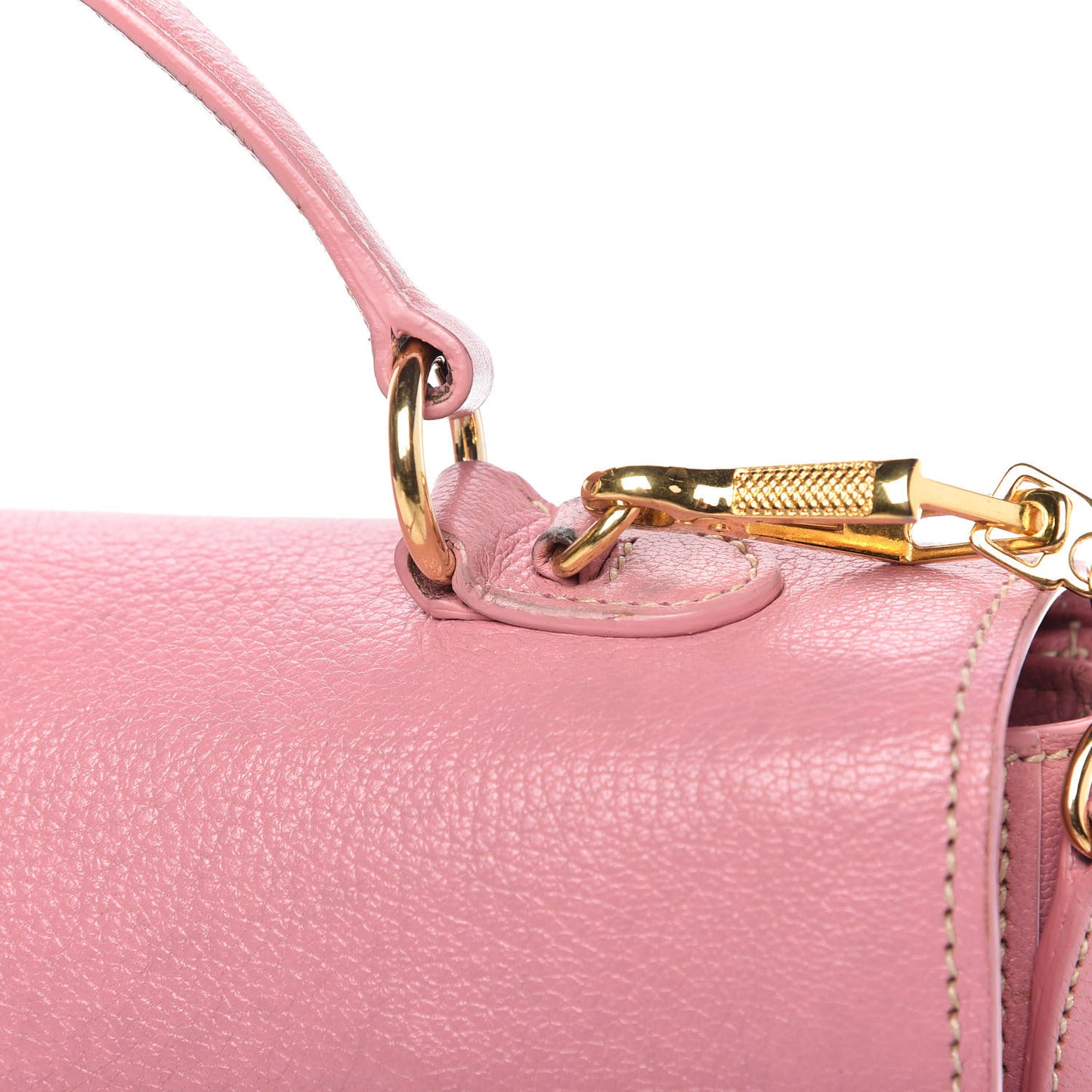 Goatskin Madras Shoulder Bag Rosa