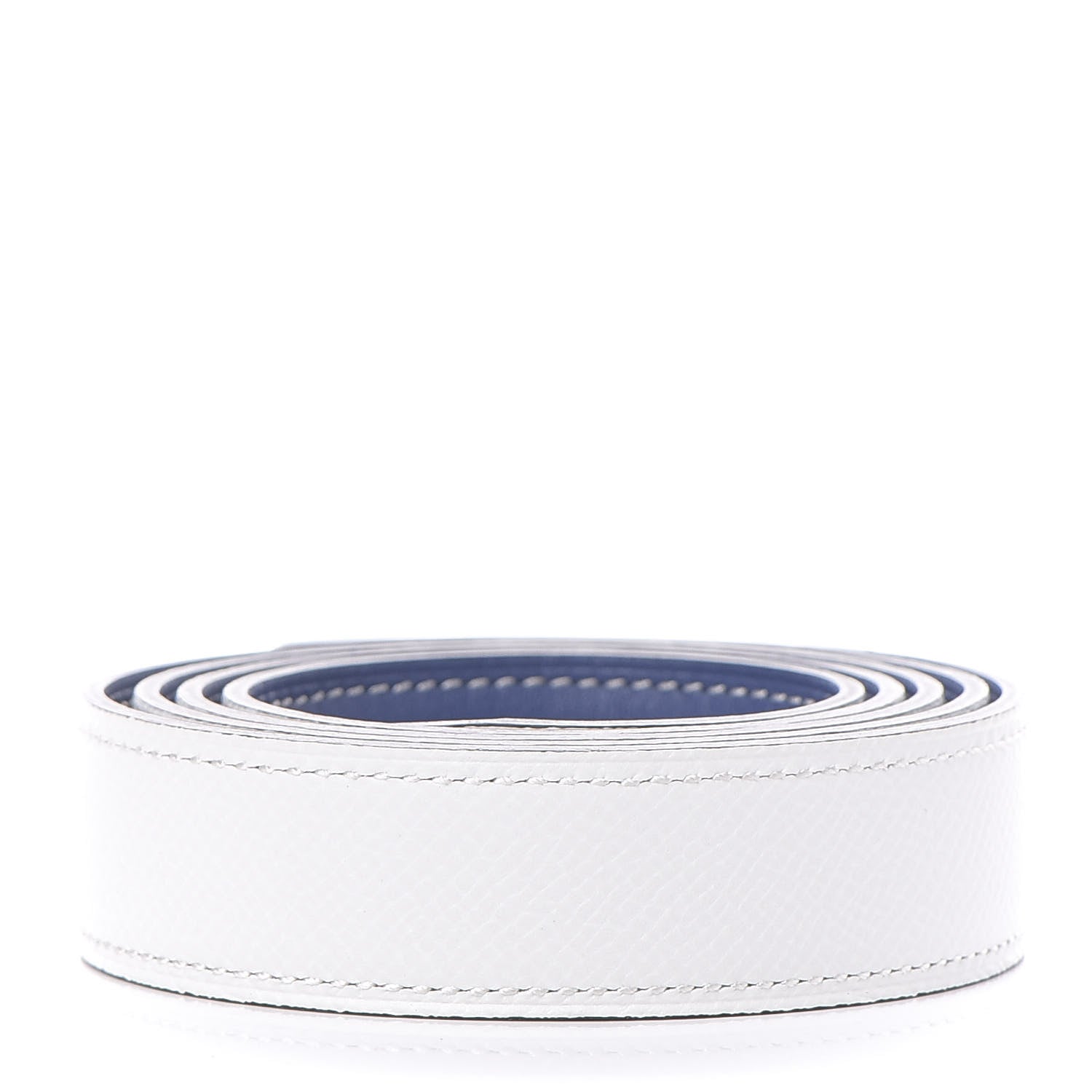 Hermes Epsom Swift 24mm Belt Strap 90 White Blue Brighton 2 of 4