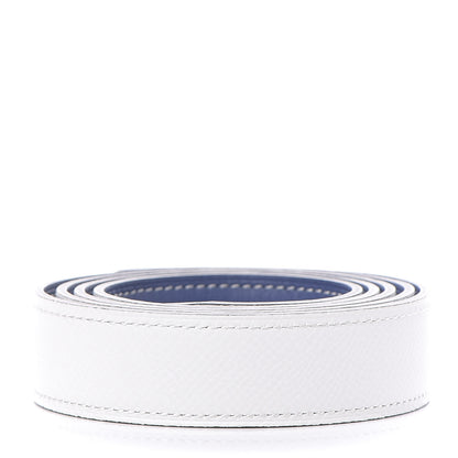 Hermes Epsom Swift 24mm Belt Strap 90 White Blue Brighton 2 of 4