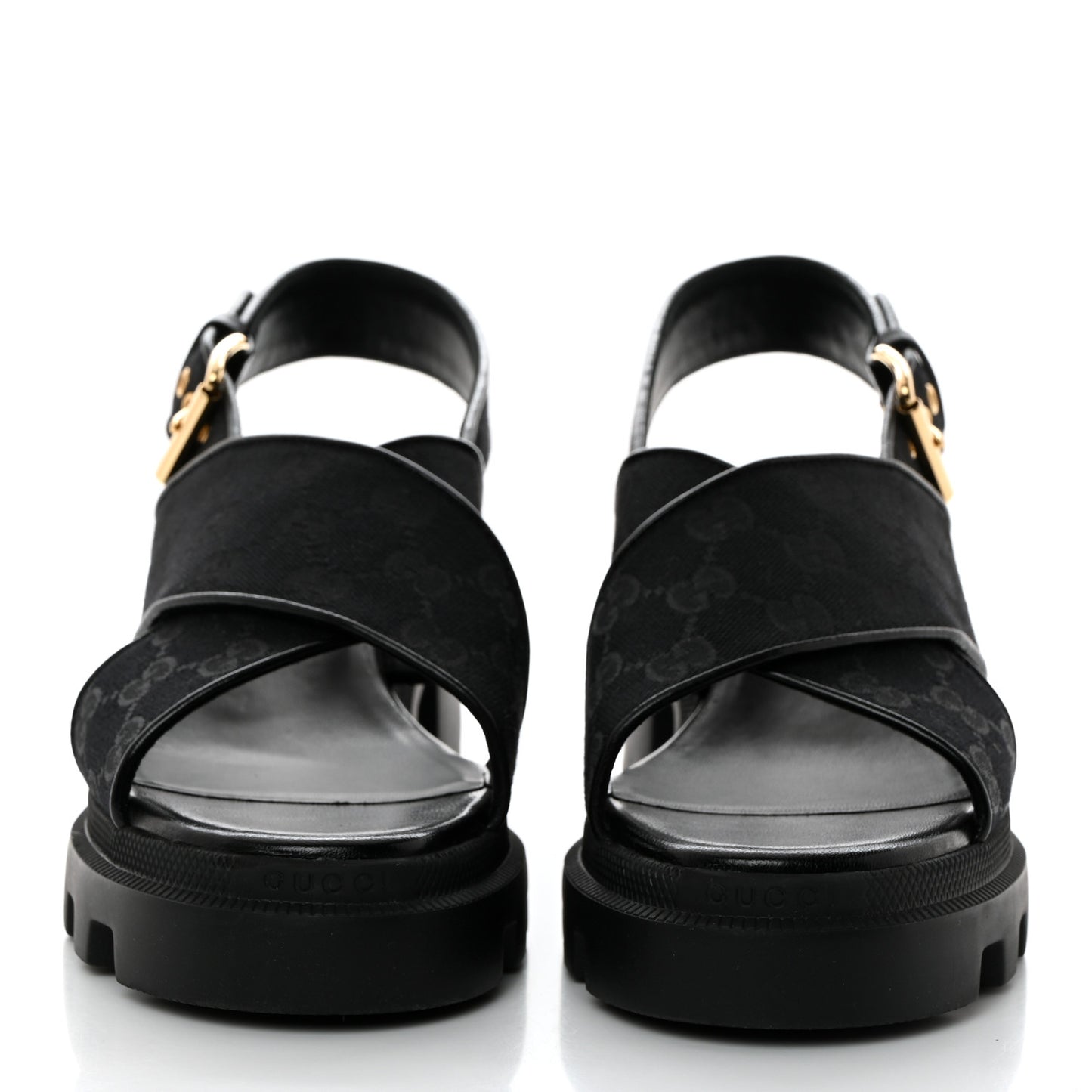 Monogram Granada Kid Trip 40/72mm Lug Sole Sandals 40 Black