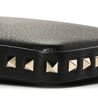 Valentino Garavani Grained Calfskin Rockstud Crossbody Phone Case Black 8 of 10