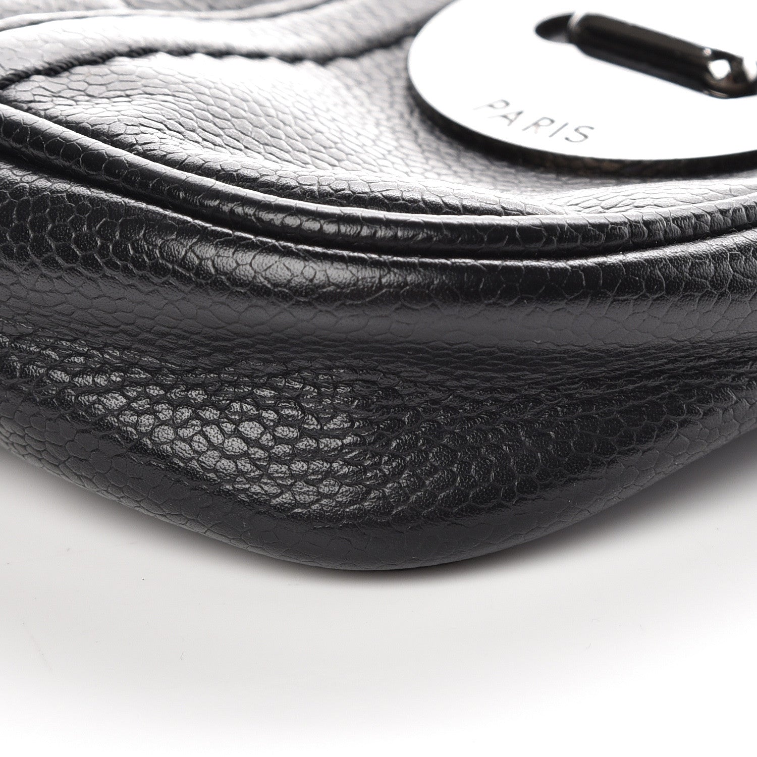 Chanel Caviar Square Quilted Shoulder Bag Black 9 of 9