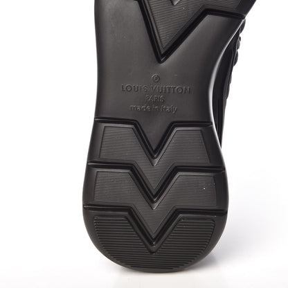Louis Vuitton Neoprene Mesh Rubber Monogram Camo Fastlane Low Sneakers 8 Black 10 of 12