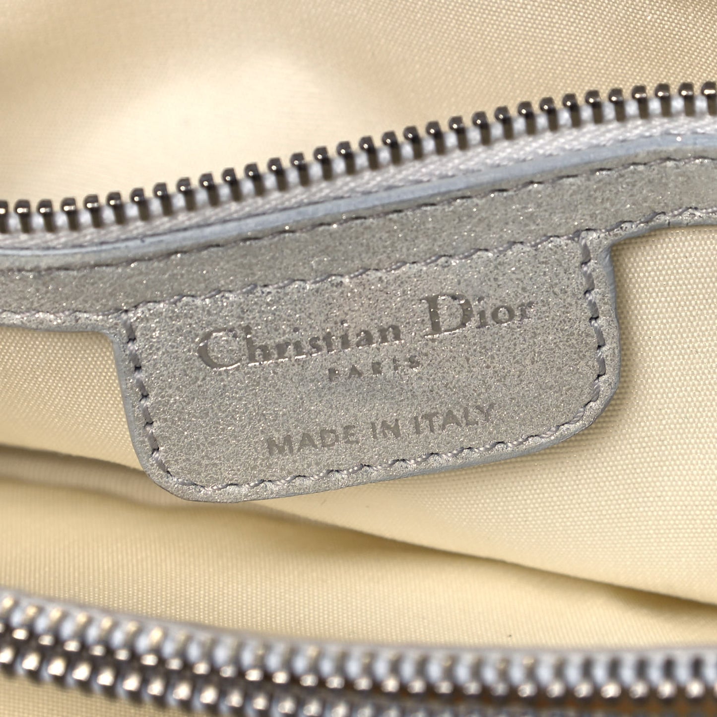 Metallic Lambskin Cannage Small Rendezvous Flap Silver