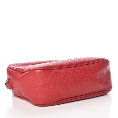 Gucci Pebbled Calfskin Small Soho Disco Bag Tabasco Red 4 of 17