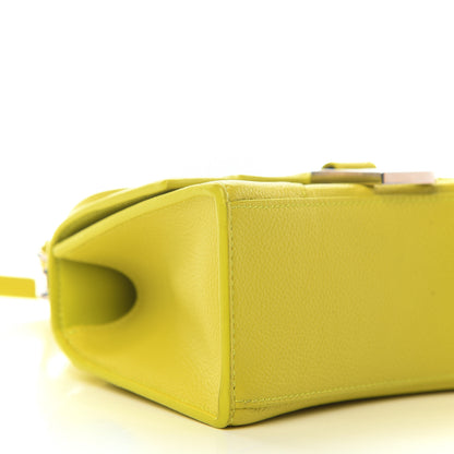 Balenciaga Grained Calfskin Hourglass Top Handle Bag XS Lime 8 of 12